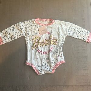 Barbie Kids 3-4T One Piece - White and Pink